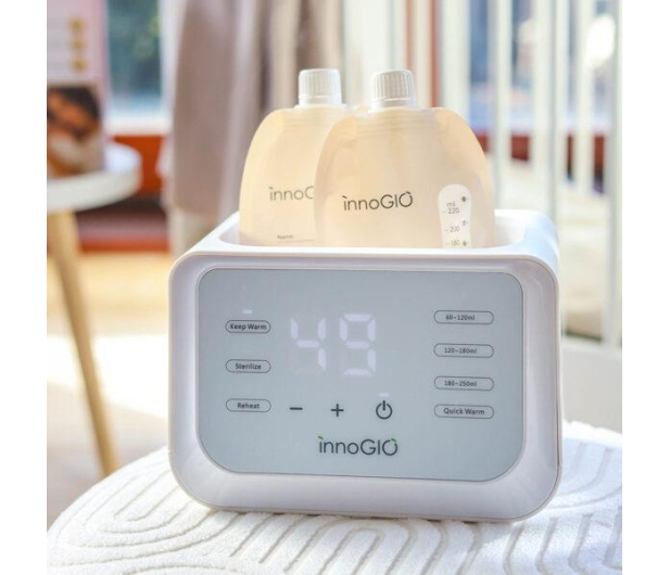 InnoGIO GIOwarm Fast Duo- Podwójny podgrzewacz i sterylizator butele - 1360140 - zdjęcie 3